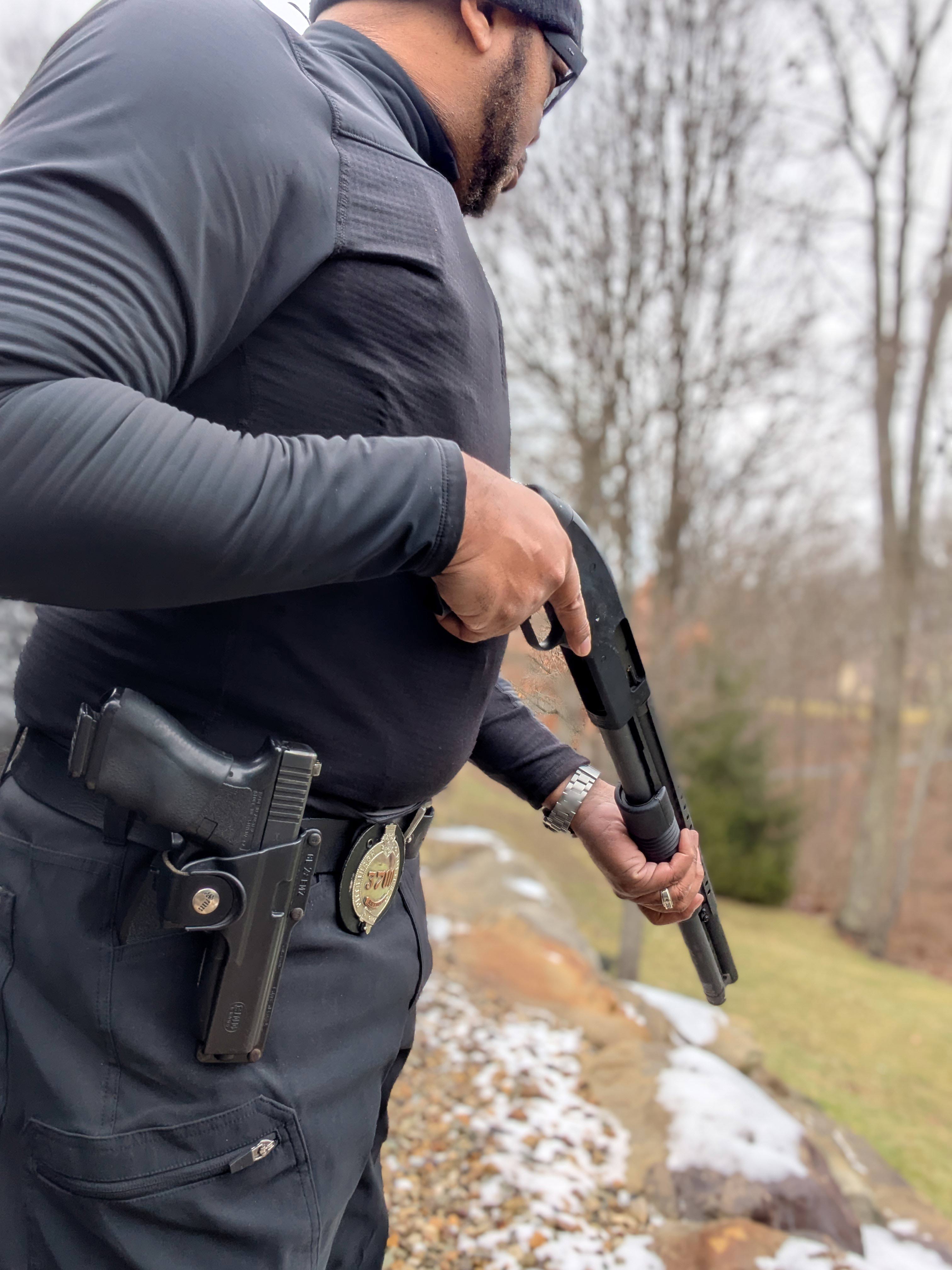 SSC instructor conducting firearms familiarization